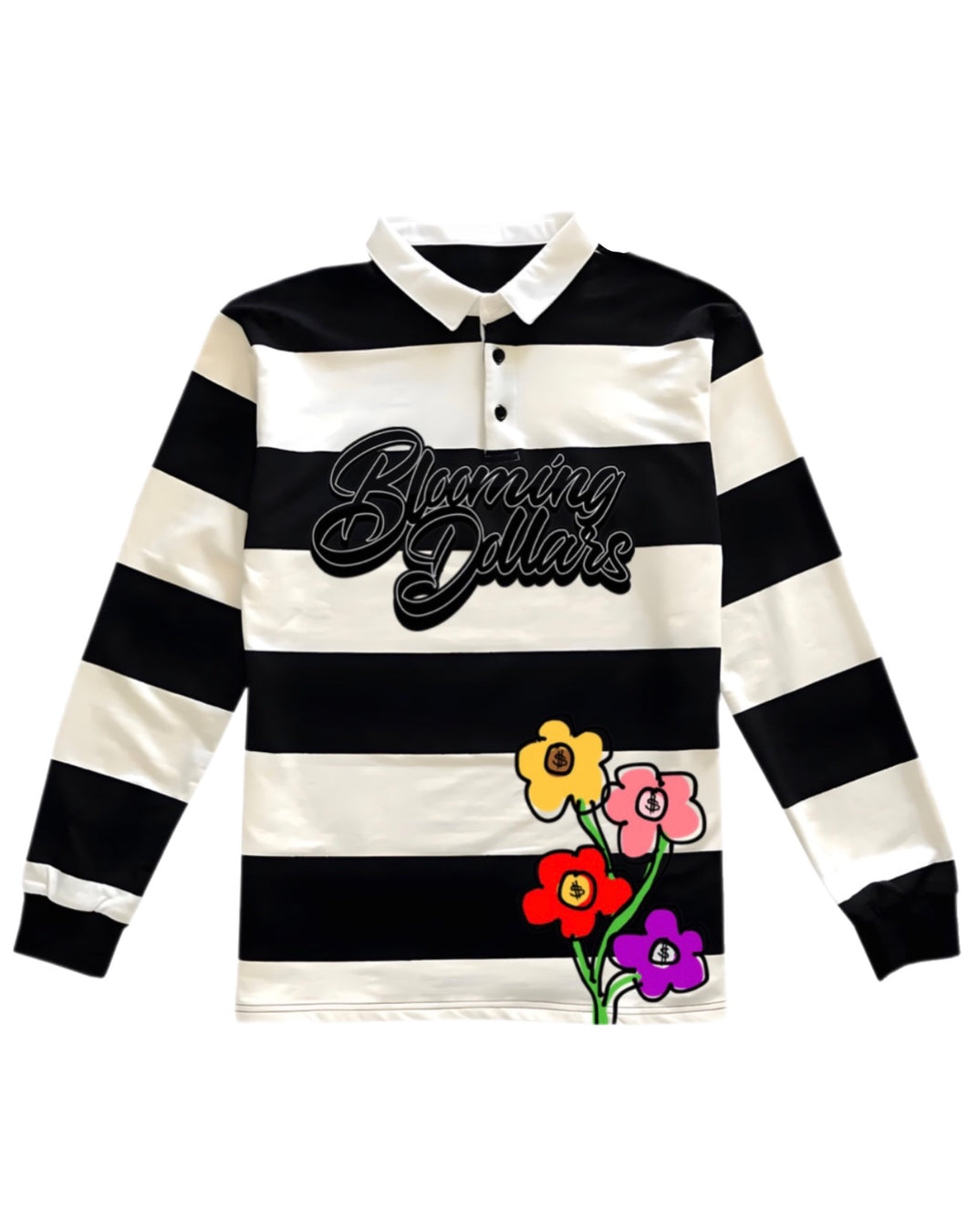 Striped Blooming Dollars Rugby